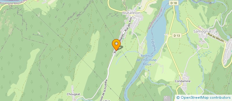 localisation de l'entreprise PETITJEAN XAVIER  MATAFELON-GRANGES