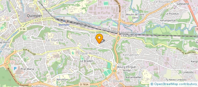 localisation de l'entreprise PETITPARC à QUIMPER