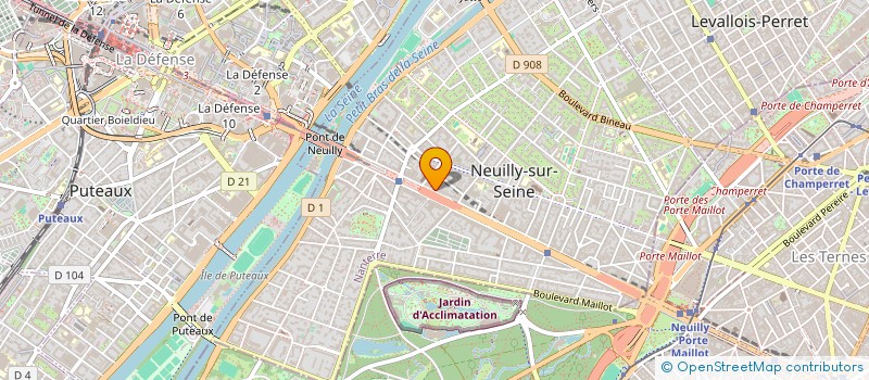 localisation de l'entreprise PETITPIERRE à NEUILLY-SUR-SEINE