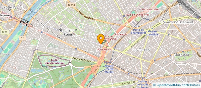 localisation de l'entreprise PETITS CHANTEURS SAINTE CROIX à NEUILLY-SUR-SEINE