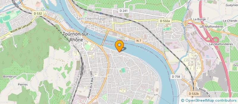 localisation de l'entreprise PETITS PAS DES DEUX RIVES à TOURNON-SUR-RHONE