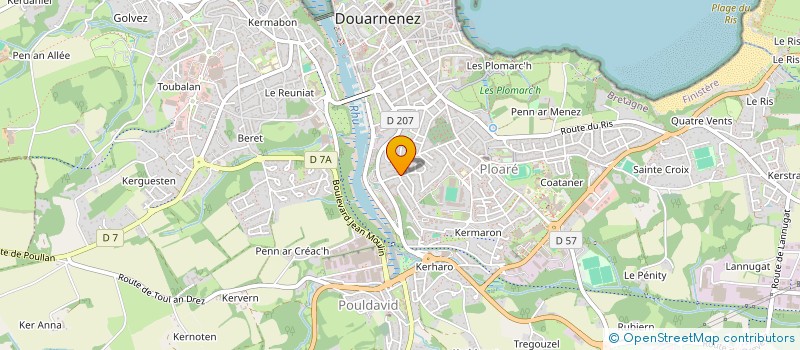 localisation de l'entreprise PETITS PLAISIRS à DOUARNENEZ