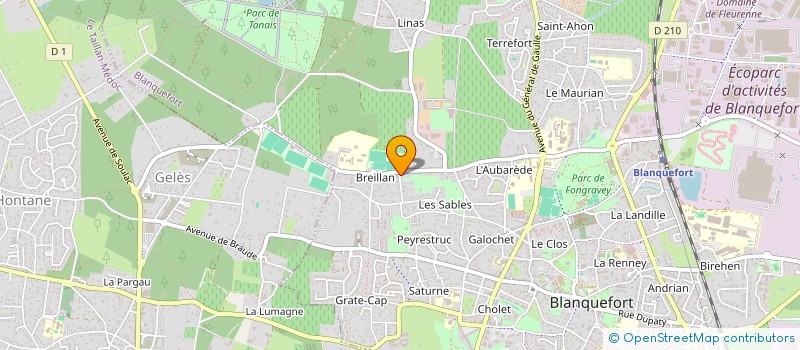 localisation de l'entreprise PETITS PLATS GOURMANDS à BLANQUEFORT