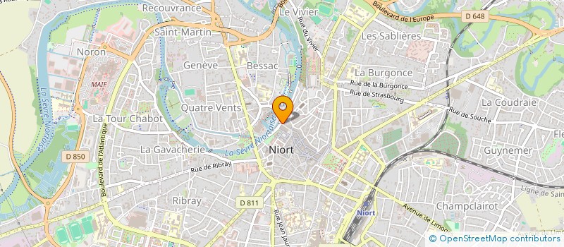 localisation de l'entreprise PETITS POIDS ET KILOGRAMMES à NIORT
