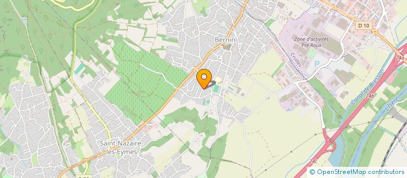 localisation de l'entreprise PETITS POINTS ET COMPAGNIE  BERNIN