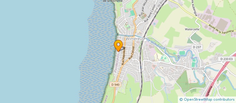 localisation de l'entreprise PETITS POIS ET CAPUCINES  WIMEREUX