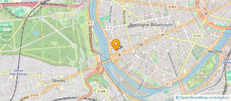 localisation de l'entreprise PETITS POTAGERS DE BOULOGNE BILLANCOURT  BOULOGNE-BILLANCOURT