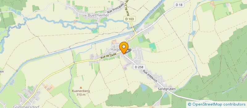 localisation de l'entreprise PETITS ROCHERS  HAGENBACH