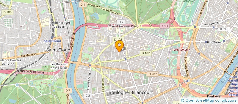 localisation de l'entreprise PETITS SOINS BIO à BOULOGNE-BILLANCOURT