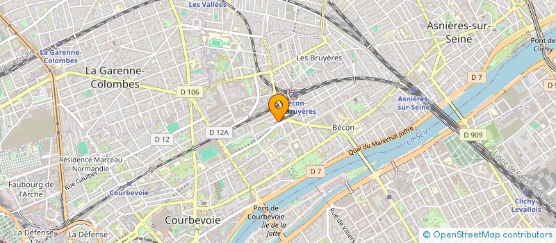 localisation de l'entreprise PETITS THEATRES ENTRE AMIS à COURBEVOIE
