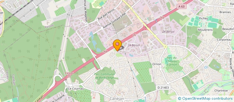 localisation de l'entreprise PETITS TRANSPORTS BORDELAIS à CANEJAN