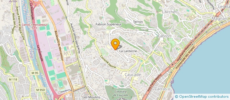 localisation de l'entreprise PETOLAT AZUR à NICE
