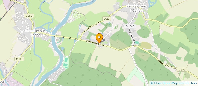 localisation de l'entreprise PETOT- MATRAT  PERRIGNY-SUR-L'OGNON