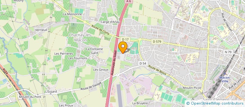 localisation de l'entreprise PETR MACONNAIS SUD BOURGOGNE à CHARNAY-LES-MACON