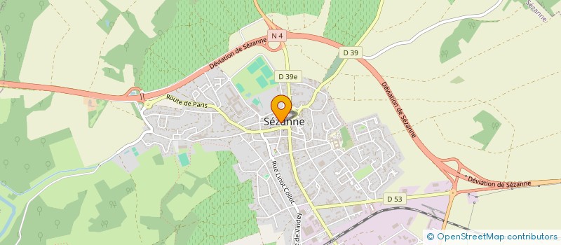 localisation de l'entreprise PETR PAYS DE BRIE ET CHAMPAGNE  SEZANNE