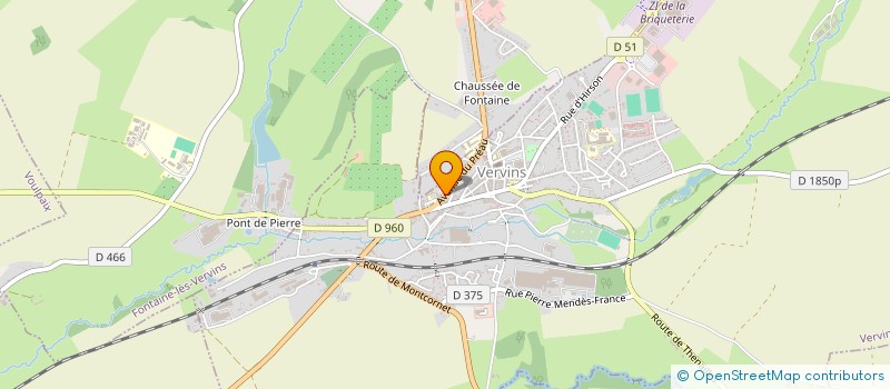 localisation de l'entreprise PETR - SYNDICAT MIXTE DU PAYS DE THIERACHE à VERVINS