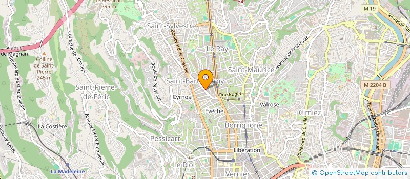 localisation de l'entreprise PETRA à NICE