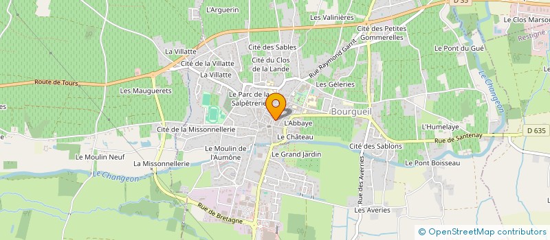 localisation de l'entreprise PETRA  BOURGUEIL