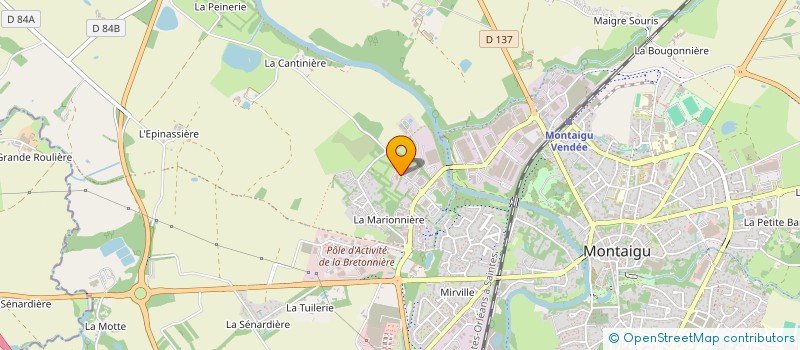 localisation de l'entreprise PETRA à MONTAIGU-VENDEE