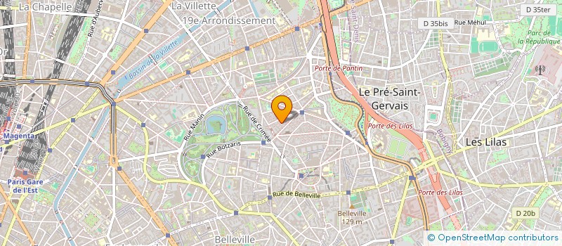 localisation de l'entreprise PETRA  PARIS 19