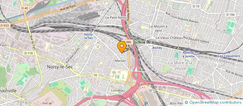 localisation de l'entreprise PETRA BATIMENT à NOISY-LE-SEC