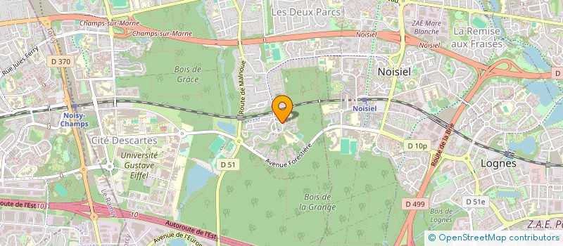 localisation de l'entreprise PETRA ELECTRICITE à CHAMPS-SUR-MARNE