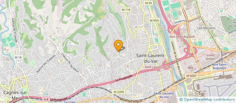 localisation de l'entreprise PETRA FINANCE à SAINT-LAURENT-DU-VAR