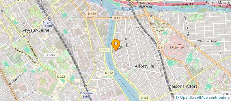 localisation de l'entreprise PETRA PACK à ALFORTVILLE