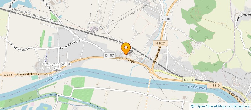 localisation de l'entreprise PETRACCO ET FILS à COLAYRAC-SAINT-CIRQ