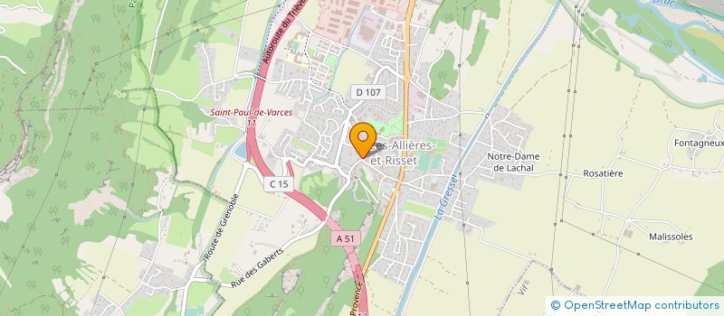 localisation de l'entreprise PETRALI AUTO-VENTE  VARCES-ALLIERES-ET-RISSET