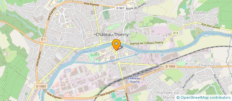 localisation de l'entreprise PETRANA  CHATEAU-THIERRY