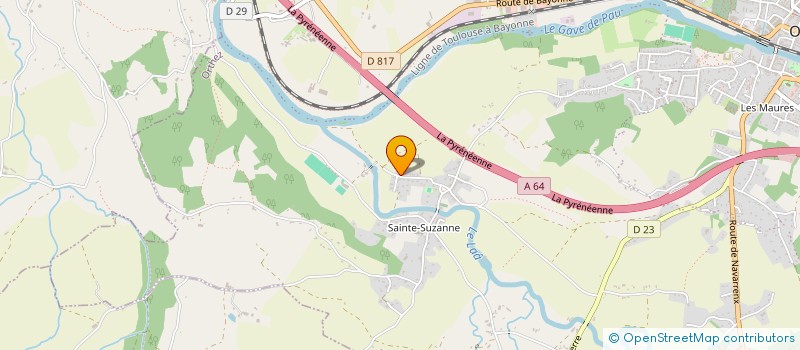 localisation de l'entreprise PETRAU FRERES  ORTHEZ