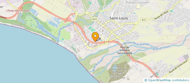 localisation de l'entreprise PETREL  SAINT-LOUIS