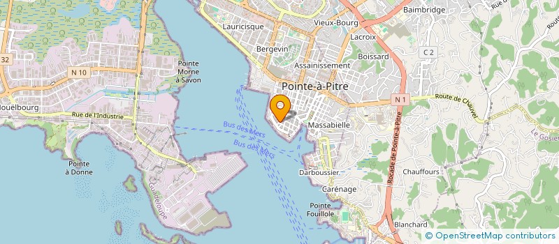 localisation de l'entreprise PETRELLUZZI MANUTENTION à POINTE-A-PITRE