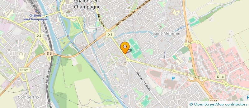 localisation de l'entreprise PETRESCU  CHALONS-EN-CHAMPAGNE