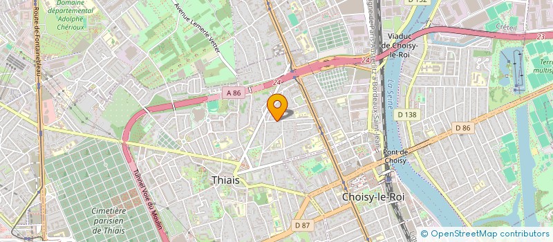 localisation de l'entreprise PETRICHOR  THIAIS