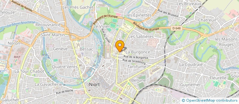 localisation de l'entreprise PETRICHOR  NIORT