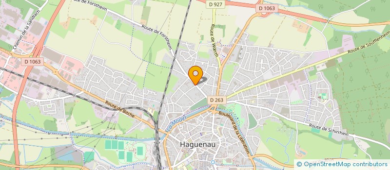 localisation de l'entreprise PETRICS  HAGUENAU