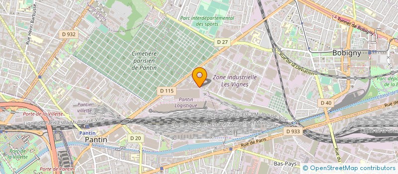 localisation de l'entreprise PETRILA BAT  BOBIGNY