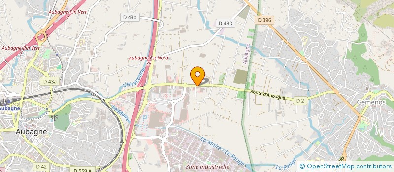 localisation de l'entreprise PETRIN  AUBAGNE