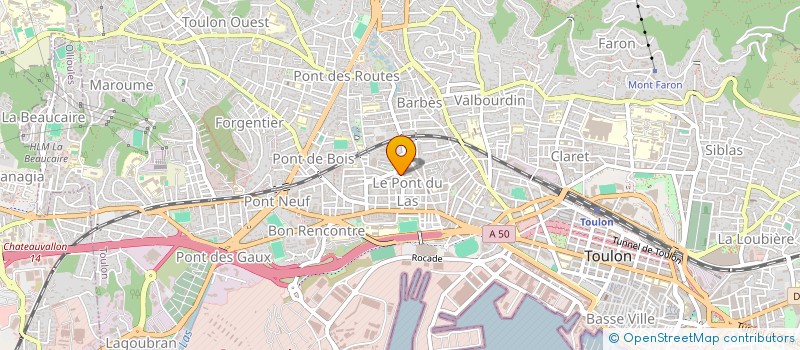localisation de l'entreprise PETRIN DU LAS à TOULON