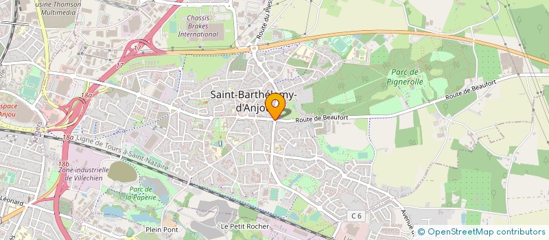 localisation de l'entreprise PETRISSANS SA à SAINT-BARTHELEMY-D'ANJOU