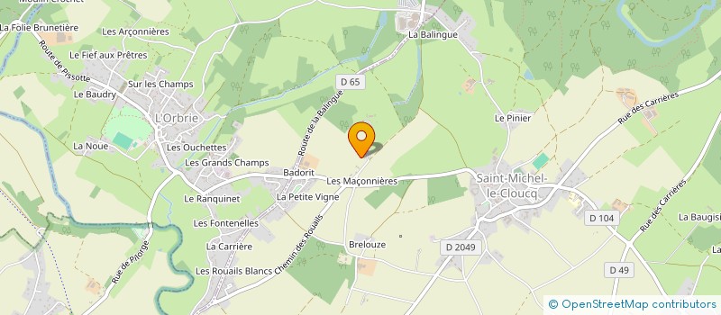 localisation de l'entreprise PETRO SERVICES à SAINT-MICHEL-LE-CLOUCQ