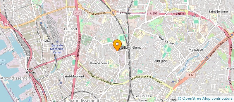 localisation de l'entreprise PETRODELTA à MARSEILLE