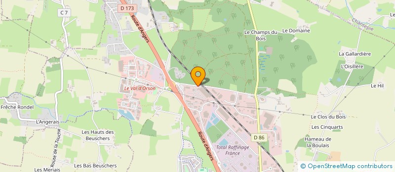 localisation de l'entreprise PETROLES DE L'OUEST GLOREX à VERN-SUR-SEICHE
