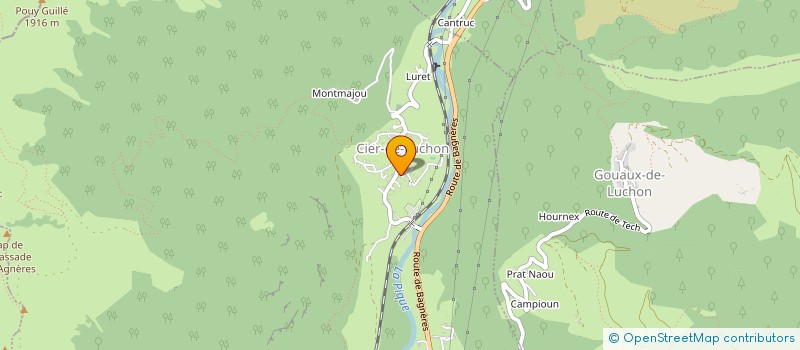 localisation de l'entreprise PETROLINI STEPHANE  CIER-DE-LUCHON