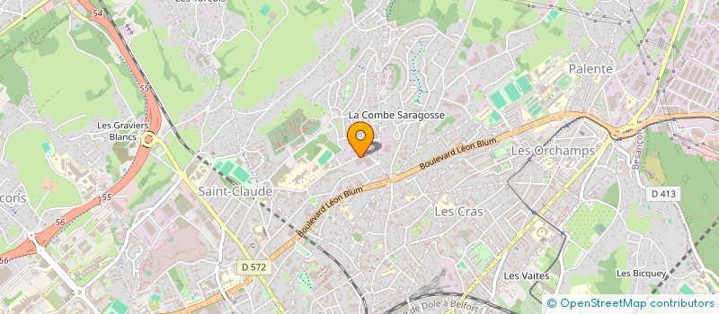 localisation de l'entreprise PETROLIV à BESANCON