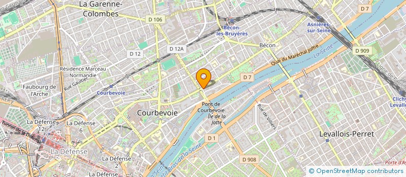 localisation de l'entreprise PETRON INVEST à COURBEVOIE