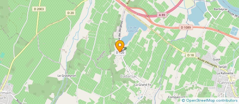 localisation de l'entreprise PETRONA  CADARSAC