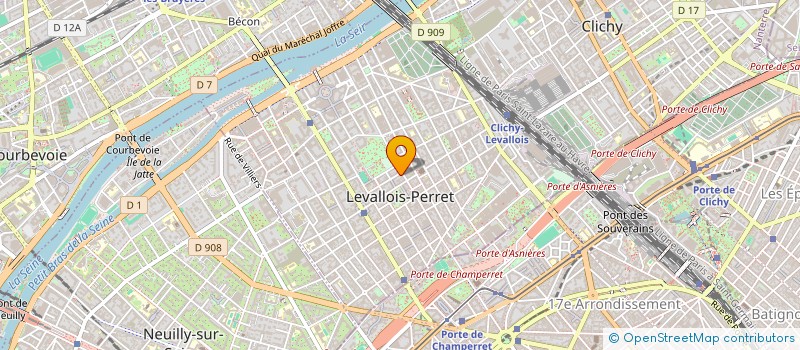 localisation de l'entreprise PETRONELLA à LEVALLOIS-PERRET